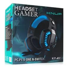Headset Gamer Knup KP- 491 Fone de Ouvido Gamer