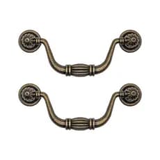 Puxador De Armario Sapateira Comoda De Quarto Colonial Kit 2