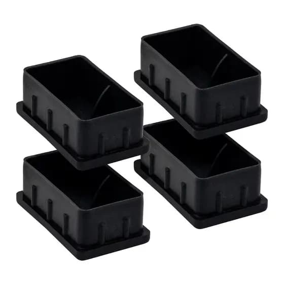 4 Tampa Ponteira Interna Pead Metalon Retangular 50 x 30 mm