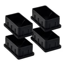 4 Tampa Ponteira Interna Pead Metalon Retangular 50 x 30 mm