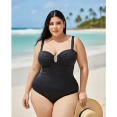 Body Maiô Fivela maiô plus size Moda Praia Verão