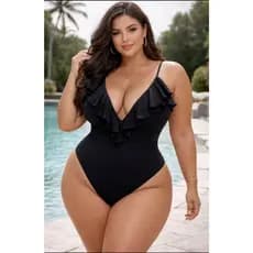 Maiô Body biquini plus size  feminino forrado