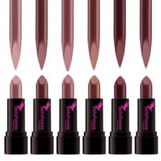 Kit c/6 Batom Hidratante Matte Nude BF10007C - Bella Femme