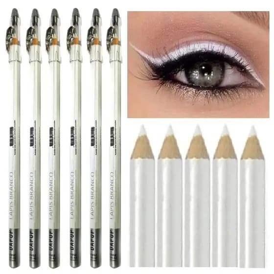 36 Lapis De Olho Branco Com Apontador Atacado para Revenda