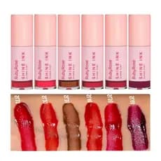 6 Gloss Labial Ruby Rose Kiss Longa Duração Cores variadas