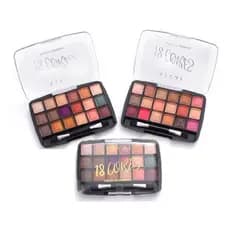 03 Paleta Sombras Alta Pigemtação Com Pincel