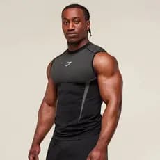 Nova Regata De Fitness Muscular Elástica Masculina Adequada Para Corrida , Esportes Ao Ar Livre E Academias