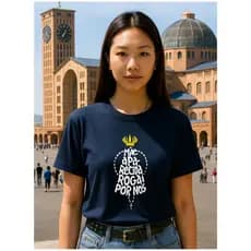 Camiseta Nossa Senhora Aparecida Mãe Aparecida, Fé, Devoção Estilo Camisa Religiosa Católica Cristã