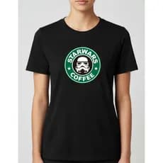Camiseta Coffee Básica Camisa em algodão Blusa Casual Estampada T-Shirt Meme Café Lançamento