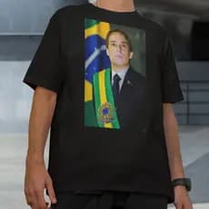 Camiseta Meme Blusa Agostinho Presidente Carrara Grande Familia Camisa Estampada Basica Verão