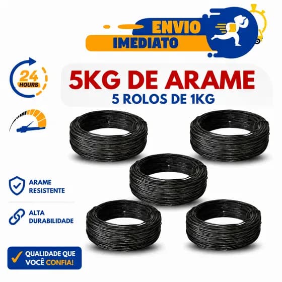 5kg Arame Recozido Torcido Duplo Para Amarração / Construção