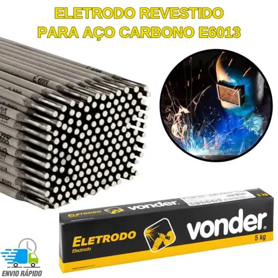 Eletrodo Serralheiro 6013 2,50mm 2kg - 1kg - 500g - 300g Profissional Solda Elétrica