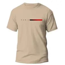 Camiseta Masculina Streetwear Paris Style 100% Algodão Malha 30.1 Fio penteado ótima qualidade
