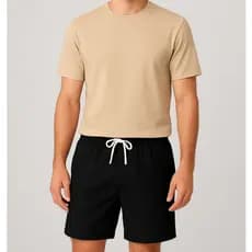 Kit Camiseta Masculina 100% Algodão + Short Tactel Conjunto Liso Academia Treino Casual Promoção