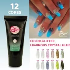 Bisnaga Gel Love Yes Molde F1 Unha Express Gel Led Uv Alongamento Unhas 30ml Coleção D