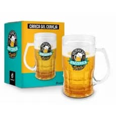Kit Presente Caneca gel cerveja 300 ml frases
