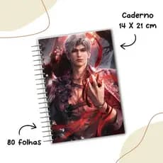Caderno Love and Deepspace com 80 folhas | tamanho A5 | médio | 15 X 21 cm