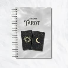Caderno de agendamento para consultas de tarot