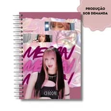 Caderno Megan, Lara, Yoonchae, Daniela, Sophia, Manon, OT6, K-pop universitário 1 ou 10 materias