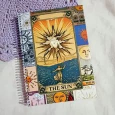 Caderno de tiragens de Tarot, registro de tarot, método de 3 cartas / 5 cartas / 7 cartas