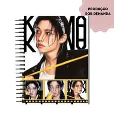 Caderno Felix K-pop 1 ou 10 matérias universitário