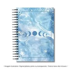 Planner registros de consulta oracular azul tarot oráculo sibilla Caderno de tarot