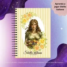 Apostila Sibilla Italiana encadernada, significado das cartas e metodos
