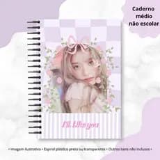 Caderno illit Fanmade não escolar A5 com 80 folhas