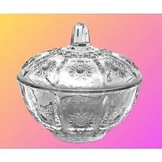 Bomboniere De Vidro Com Tampa Bohemia 380 ml- Em Casa Tem