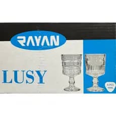 Jogo De Taças Rayan Licor Em Vidro 40ml