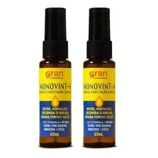 Kit 2x Óleo de Umectação Capilar Monovin A 60ml Gran Cosmética Nutrição Fortalecimento e Brilho