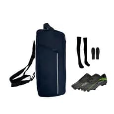 Kit Bolsa Porta Chuteira Futebol Kit Meiao Caneleira Futebol