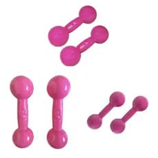 Kit Halter Emborrachado 1kg, 2kg E 3kg  03 pares