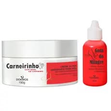 Gota Do Milagre e Creme Para Pés Sebo De Carneiro Tratamento Para Rachaduras ressecados Diabeticos afinador Hidratação