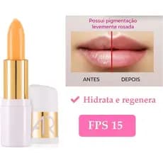 Balm Labial Ultra Regenerador  FPS 15 Ácido Hialurônico Hidratação Profunda AR Maquiagem  - Abelha Rainha