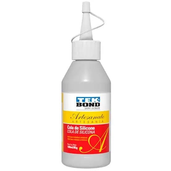 Cola De Silicone Para Isopor Papel Tecido Madeira Tekbond 100ml