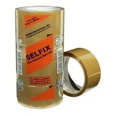 Fita Adesiva De Empacotamento Durex Marrom Selfix Com 1 ou 4 Unidades 45mm x 40mt