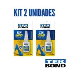 Kit 2 Super Cola Instantânea Tekbond 5g Para Reparos Em Geral