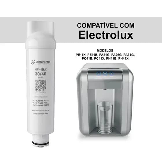 Refil Hidrofiltros Compatível Purificador Electrolux PE11X/B PC41B/X PH41B/X PA21/26/31G