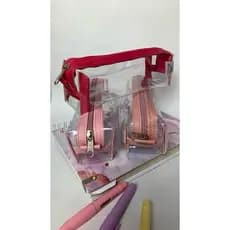 Estojo transparente volta as aulas necessaire transparente Estojo organizador