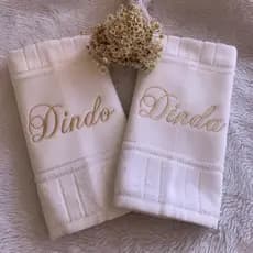 2 Toalhas personalizada padrinho de Batizado
