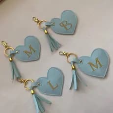 Chaveiro personalizado com inicial Lembrancinha cliente Presente