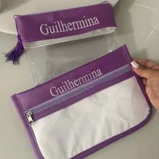 Necessaire personalizada com porta escova de dentes