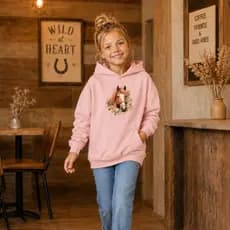Moletom Infantil Casaco Com Capuz Boiadeira Moda Country Estampa Lançamento Moda Rodeio Blogueirinha
