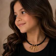 Chocker Infantil Feminina Pingentes Country Ferradura Chapéu Bota Colar Infantil Estiloso Fashion Menina