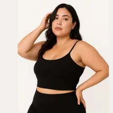 Top Plus Size Academia Fitness Top Com Bojo Plus Size Top Cropped