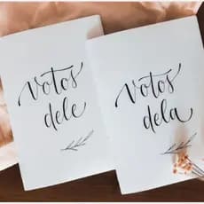 Votos de casamento personalizado para noivos par