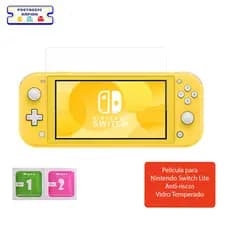 Película de Vidro Temperado 9H para Nintendo Switch Lite – Proteção Anti-Risco