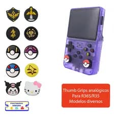 Grip Thumb Stick R36S Anbernic Powkiddy Retroid Silicone Antiderrapante Par