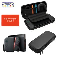 Estojo Bag Nintendo Switch 2 Case EVA Proteção Transporte Premium